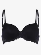 Biustonosze - Mey Damski biustonosz z fiszbinami Kobiety Sztuczne włókno niebieski jednolity, 75C - miniaturka - grafika 1