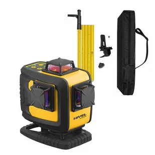 Multilaser z wiązką zieloną (4 płaszczyznowy) Nivel System CL4D-G + Tyczka LP-36 - Poziomice laserowe - miniaturka - grafika 1