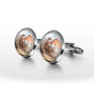 Spinki do mankietów i krawatów - Smok - spinki do mankietów - miniaturka - grafika 1