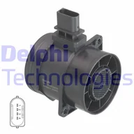 Przepływomierze - Przepływomierz masowy powietrza Delphi AF10511-12B1 - miniaturka - grafika 1