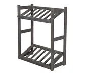 Regały - Regał Drewniany Na Skrzynki Lsr 2 Półki Na Skrzynie Szary, Półki Na Skrzynki 2 Szt Drewno Sosnowe / Wamar-Sosenka - miniaturka - grafika 1