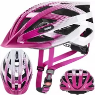 Kaski rowerowe - KASK ROWEROWY UVEX AIR WING, roz. 56-60 cm, różowy - miniaturka - grafika 1