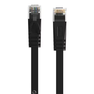 Płaski kabel sieciowy Ethernet Orico, RJ45, Cat.6, 1m (czarny) - Kable miedziane - miniaturka - grafika 1
