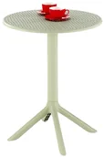 Stoły ogrodowe - Stół okrągły Halmar Calvo Miętowy - miniaturka - grafika 1