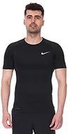 Koszulki męskie - Nike M NP TOP SS TIGHT T-shirt męski, czarny/(biały), XL - miniaturka - grafika 1