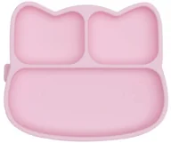 Miseczki i talerzyki dla dzieci - Silikonowy talerzyk z przyssawką Kotek We Might Be Tiny - Powder Pink - miniaturka - grafika 1