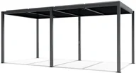 Kratki i pergole - ESTI&ESTA PERGOLA OGRODOWA LUXE 7.8X4M ALUMINIOWA Z OŚWIETLENIEM LED ANTRACYT - miniaturka - grafika 1