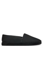 Espadryle damskie - Calvin Klein Espadryle Flat Espadrille - Jacq HW0HW02467 Czarny - miniaturka - grafika 1