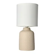 Lampy stojące - Candellux Lampa stołowa beżowa ceramika nocna Iner 41-79879 41-79879 - miniaturka - grafika 1