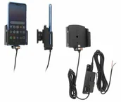 Uchwyty samochodowe do telefonów - Uchwyt uniwersalny aktywny do GALAXY A50 z instalacją na stałe do smartfonów bez futerału oraz w futerale lub etui o wymiarach: 62-77 mm (szer.), 6-10 mm (grubość) - miniaturka - grafika 1