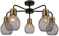 Lampy sufitowe - ELEM Lampa sufitowa z siatkowymi kloszami 1989/5 BL CO z serii ARIS - miniaturka - grafika 1