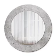 Lustra - Lustro dekoracyjne okrągłe Szary beton - miniaturka - grafika 1