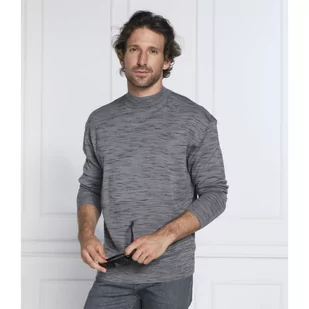 Calvin Klein Wełniany sweter | Regular Fit - Swetry męskie - miniaturka - grafika 1