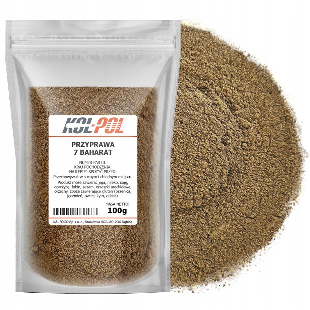 PRZYPRAWA 7 SMAKÓW BAHARAT 100g Orientalna Aromatyczna mieszanka Kol-Pol
