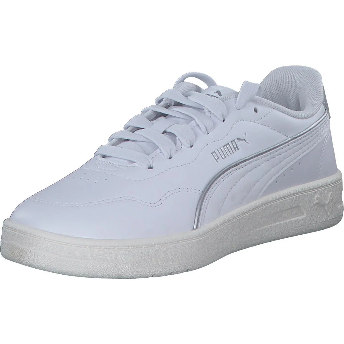 PUMA Damskie tenisówki Court Lally Dayinight, Puma Biały PUMA Biały PUMA Srebrny, 42 EU
