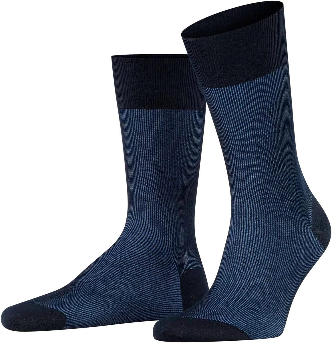 FALKE Fine Shadow skarpety męskie bawełniane 43-44 niebieskie