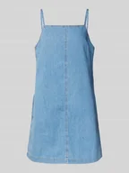 Sukienki - Sukienka jeansowa mini z czystej bawełny - miniaturka - grafika 1
