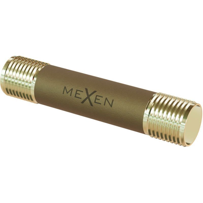 Mexen BRASS króciec mosiężny gwintowany 1/2 GZ x 1/2 GZ, 50 mm - W97427-1212-50