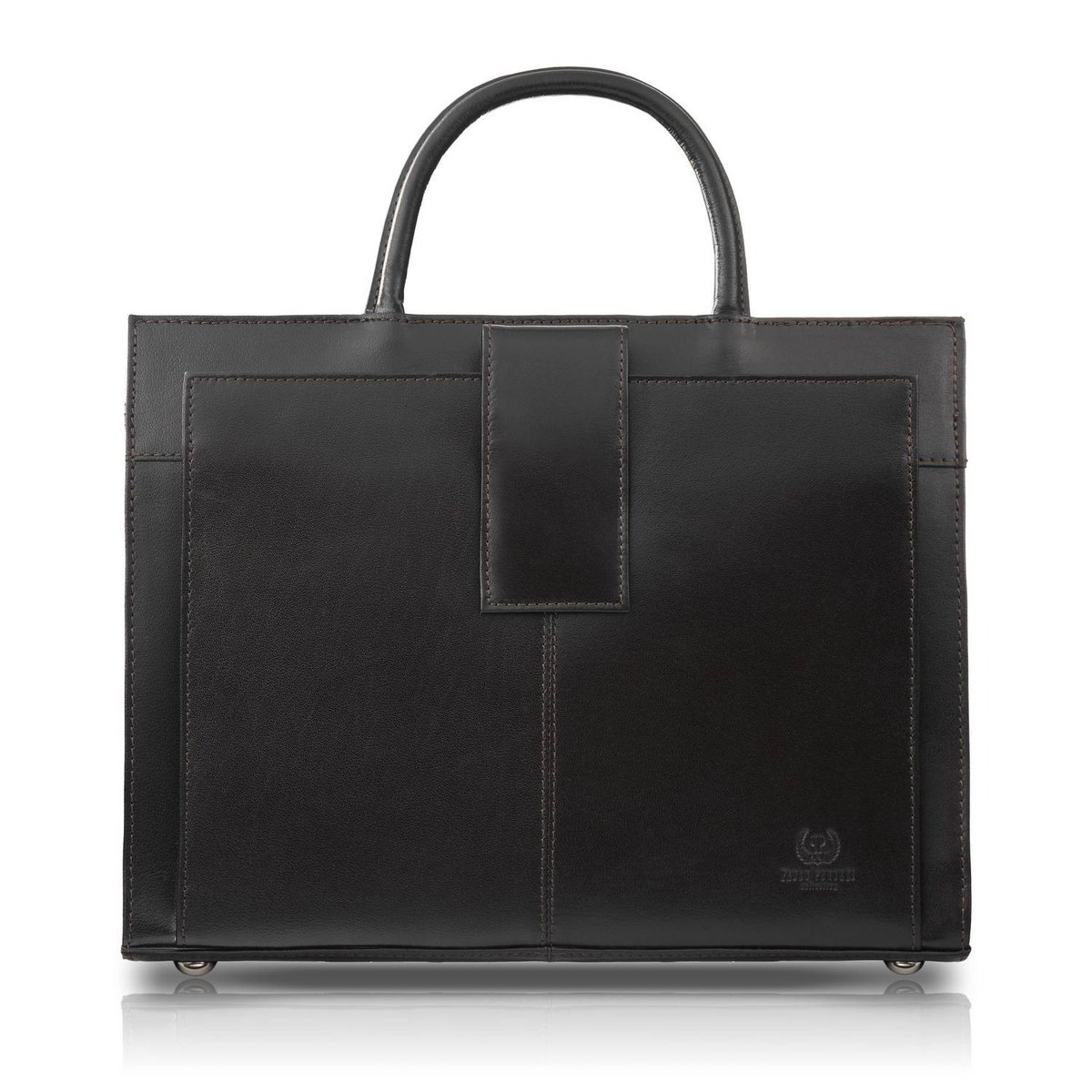 Torebka Damska Skórzana Aktówka A4 Do Ręki I Na Ramię Skóra Licowa Brązowa T-94-Br