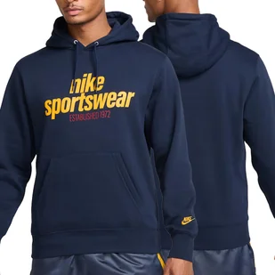 Nike bluza męska kangurka z kapturem granatowa ocieplana HJ2159-451 XL - Bluzy męskie - miniaturka - grafika 1