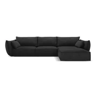 Narożniki - Ciemnoszary narożnik (prawostronny) Vanda – Mazzini Sofas - miniaturka - grafika 1