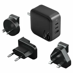 ENERGEA ład. siec. 1xUSB+2xUSB-C PD-PPS-QC 3.0 66W 2C1A czarny/black US+EU Travelite GAN66 - Ładowarki do telefonów - miniaturka - grafika 1