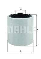 Filtry powietrza - Filtr powietrza Mahle LX 2831 - miniaturka - grafika 1