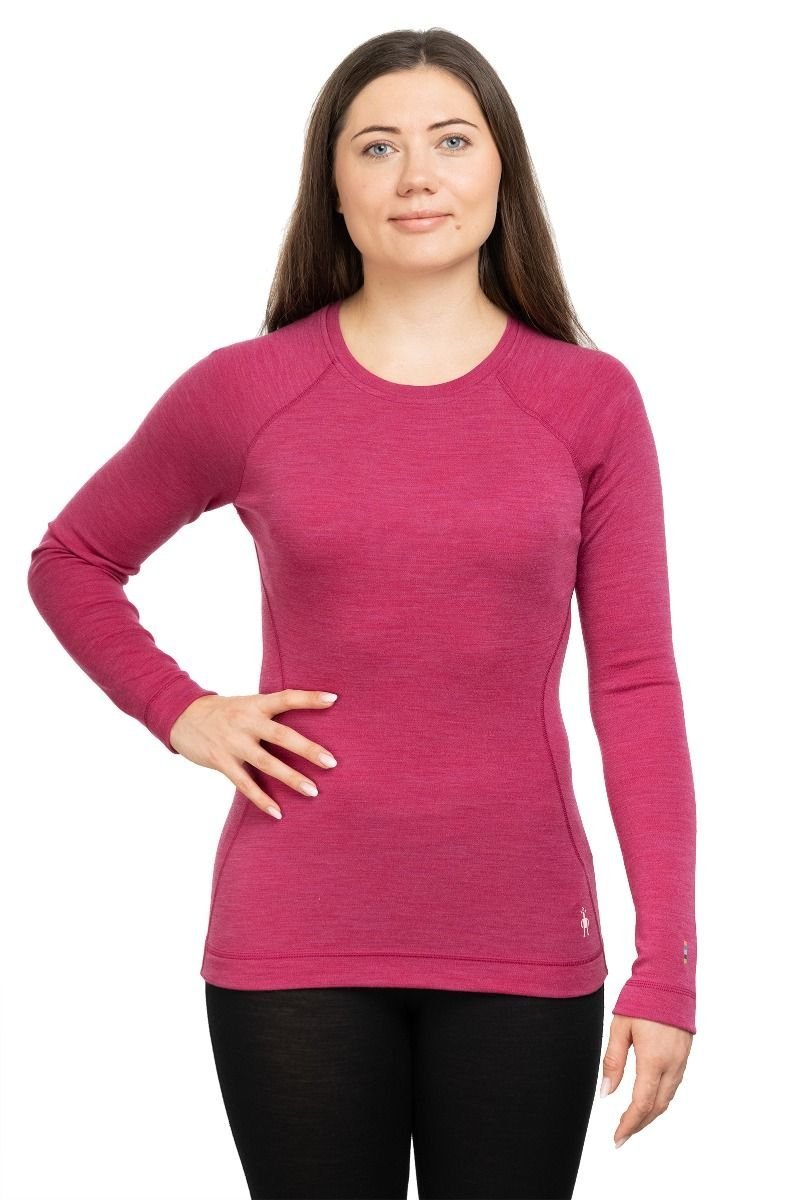 Smartwool Koszulka termoaktywna damska Classic Thermal Merino Base Layer Crew Women różowa S