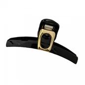 Ozdoby do włosów - Spinka do włosów, klamra czarna ze złotą ozdobą 11cm SP304CZ - miniaturka - grafika 1