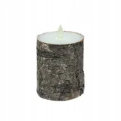 Świece - Świeca LED - przedstawiająca korę - Ciemna kora 10 cm - miniaturka - grafika 1
