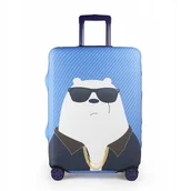 Akcesoria podróżnicze - POKROWIEC NA BAGAŻ WALIZKĘ OCHRONNY TRAVEL MIŚ MIS-IU M - miniaturka - grafika 1