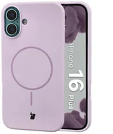 Etui i futerały do telefonów - Bizon Silikonowe etui z pierścieniem magnetycznym Soft Case Magnetic do iPhone 16 Plus, jasnofioletowe - miniaturka - grafika 1