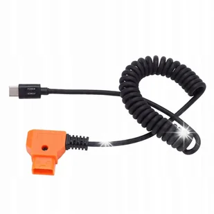 ELASTYCZNY KABEL ZASILAJĄCY USB C DO D - Kamery cyfrowe - akcesoria - miniaturka - grafika 1