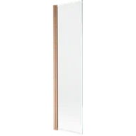 Parawany nawannowe - Mexen Mist parawan nawannowy 1-skrzydłowy 50 x 150 cm, transparent, miedź szczotkowana - 8A9-050-001-65-00 - miniaturka - grafika 1