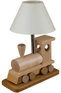 Drewniana lampka dziecięca lokomotywa - S189 Mornis - Lampy pozostałe - miniaturka - grafika 1
