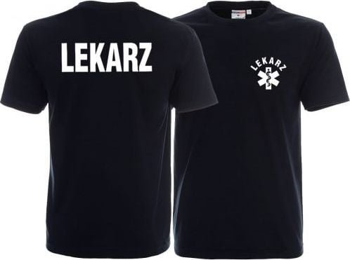 Promostars LPP - Koszulka męska LEKARZ granatowa
