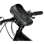 Akcesoria rowerowe - Uchwyt na telefon do roweru WILDMAN L ES16 Czarny - miniaturka - grafika 1