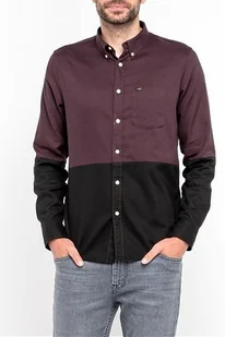 Lee Button Down Męska Koszula Materiałowa Aubergine L880Zlka-M - Koszule męskie - miniaturka - grafika 1
