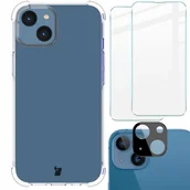 Etui i futerały do telefonów - Bizon Etui + 2x szkło + obiektyw Case Clear Pack do iPhone 14 przezroczyste - miniaturka - grafika 1