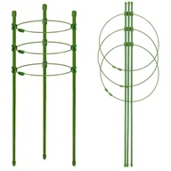 Kratki i pergole - Podpora pierścieniowa 60 cm do roślin, kwiatów zielona - miniaturka - grafika 1