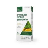 Suplementy diety - Gymnema Morwa Berberyna 500 mg 60 kapsułek MEDICA HERBS - miniaturka - grafika 1