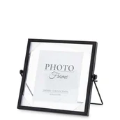 Ramki na zdjęcia - Ramka na zdjęcie zdjęcia czarna metalowa 14x17x8 157117 - miniaturka - grafika 1