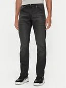 Spodnie męskie - Just Cavalli Jeansy 77OAB500 Czarny Slim Fit - miniaturka - grafika 1