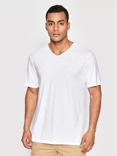 Koszulki męskie - Benetton United Colors Of T-Shirt 3JE1J4264 Biały Relaxed Fit - grafika 1