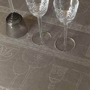 Le Jacquard Fran ais Ściereczka do polerowania szkła Cristal Brązowa - Ściereczki, gąbki, czyściki - miniaturka - grafika 1
