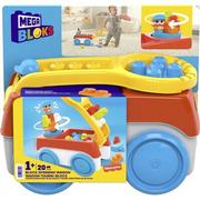 Klocki - FISHER PRICE Mega Bloks Wózek z klockami Buduj i kręć HHN00 - miniaturka - grafika 1