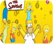 Podkładki pod mysz - PODKŁADKA POD MYSZKĘ Z NADRUKIEM SIMPSONOWIE PREZENT -TEKST -20X24 - miniaturka - grafika 1