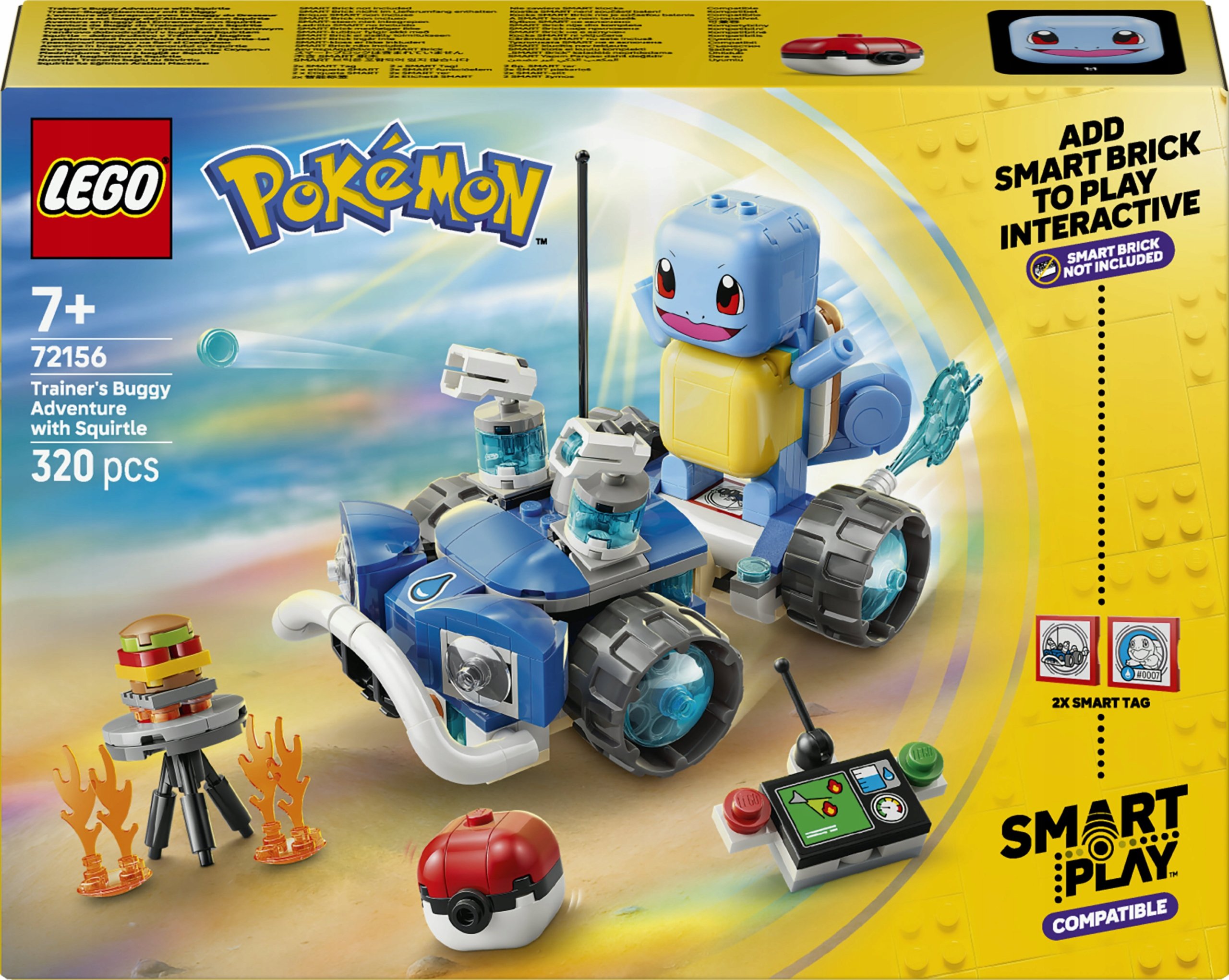 Lego Pokémon Smart Play: Przygoda Trenera ze Squirtle i pojazdem 72156