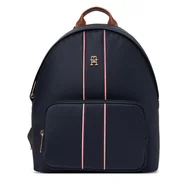 Torebki damskie - Plecak Tommy Hilfiger Popette Dome AW0AW17651 Granatowy - miniaturka - grafika 1