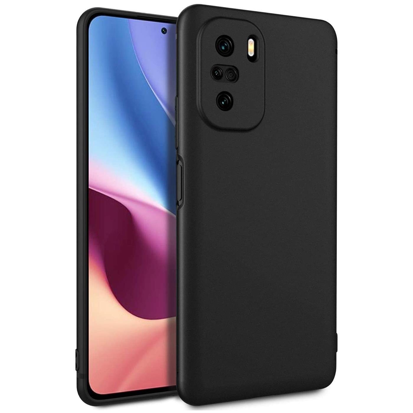 Silikonowe etui na telefon komórkowy Xiaomi Poco F3 / Mi 11i Protective Cover Matt Black Backcover
